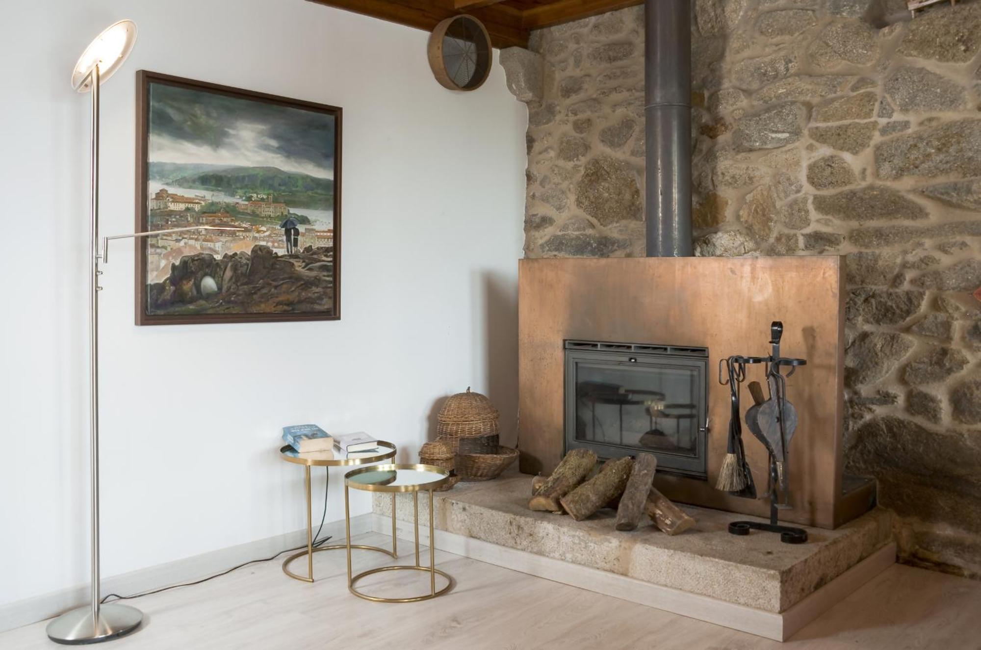 Villa Casa Do Cebro Casa Con Piscina Y Jacuzzi Privados San Giacomo di Compostella Esterno foto