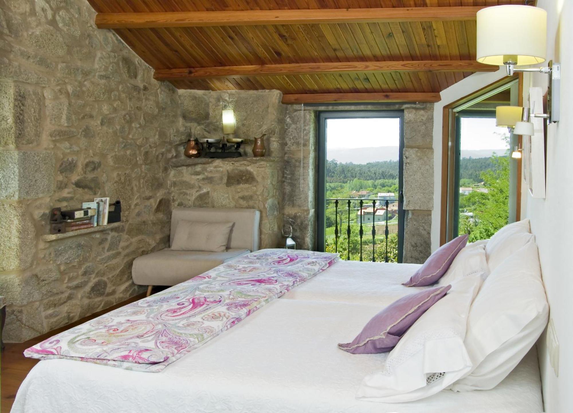 Villa Casa Do Cebro Casa Con Piscina Y Jacuzzi Privados San Giacomo di Compostella Esterno foto